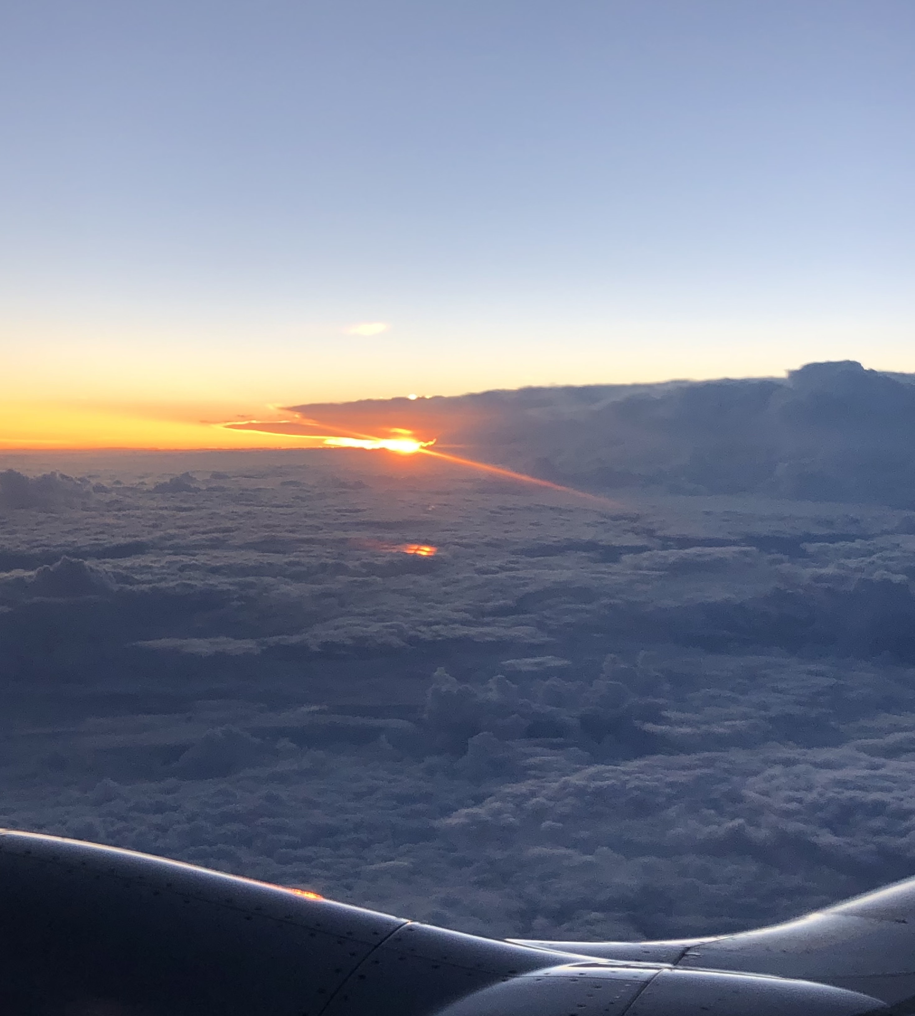 Sunrise at 30,000 Feet